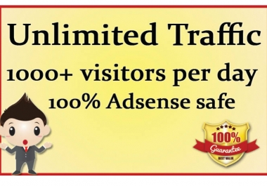 Provide Unlimited Targeted Real Unique Adsense Safe Website Traffic to get Clients
