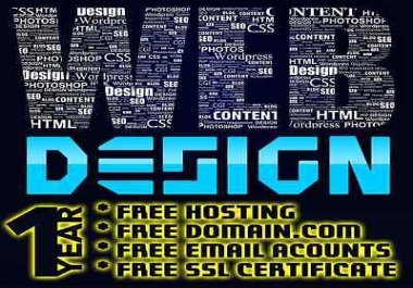 Give you a responsive wordpress website with free domain, free hosting & SSL