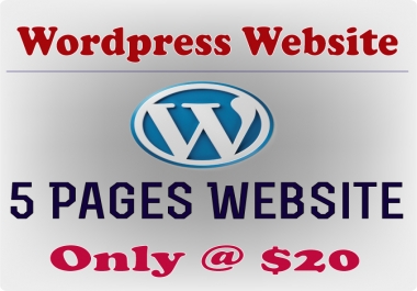 Get 5 Pages Wordpress Website