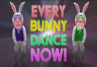 Make FUNNY Easter Bunny Dance Video Greeting Starring You