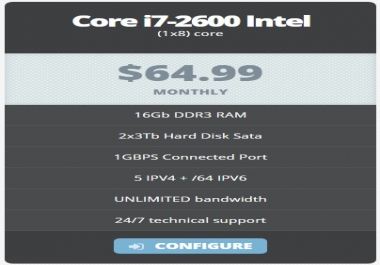 Cheap dedicated server 64.99/M