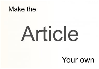 proofread and edit your article to your taste by myself. No robot