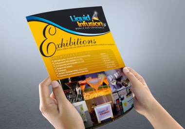 Design a single or double sided flyer and leaflet