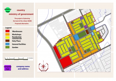 I will render your autocad land use plan, by photoshop for presentation