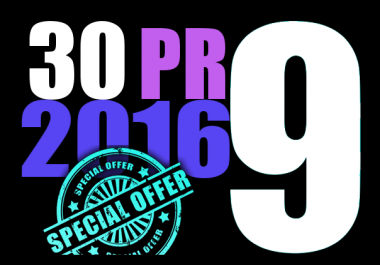 Create 30 PR9 High Authority Da70 Do Follow Backlinks Drip Feed