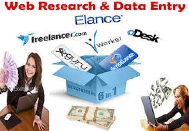 All type of Data Entry & Web Research Jobs