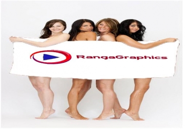 make sexy lady HOLDING your text or logo within 48 Hours