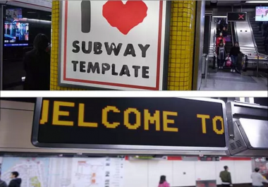 I create Make Urban City Commercial Subway Intro