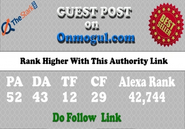 Write and Publish a Guest Post at Onmogul. com DA 76 Site