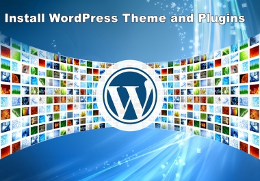 Install WordPress, WordPress theme and plugins