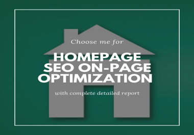 On-Page Optimization of Homepage