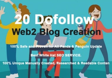 High Authority web 2.0 Unique Logins Unique Content