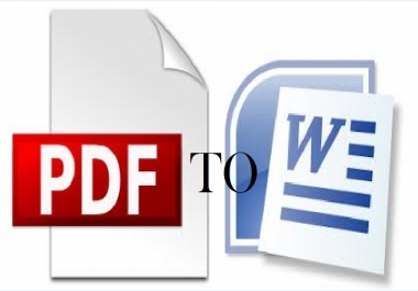 Convert PDF document To Word document