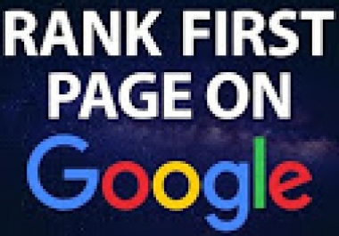 Rank Your Website FIRST Page Of Google