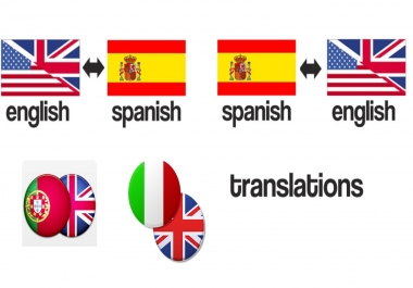 ENGLISH - SPANISH - PORTUGUESE - ITALIAN PROFESSIONAL TRANSLATIONS