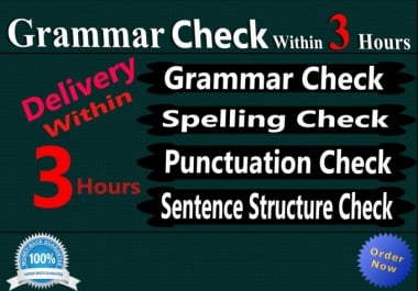 I will do for all of your proofreading & editing needs within 3 hours