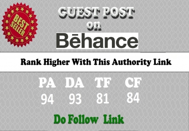 Will Write and Publish a Guest Post on Behance. Net with dofollow Backlink