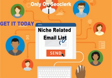 Provide You 50k Niche Related Email List Generated From My Website