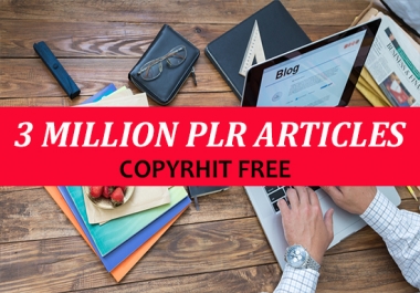 3 million plr articles with resale master