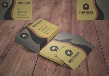 Design a professional double sided business card for you