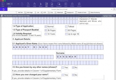 Fillable pdf, Data entry, pdf to word