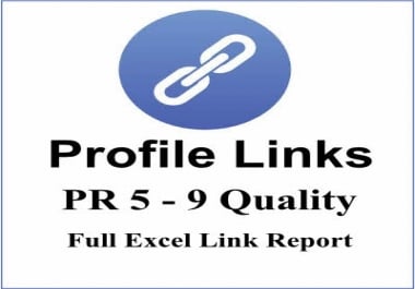 25+ PR5-9 High Authority Profile backlinks,  best links forever