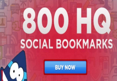 Add Your Site To 800 SEO Social Bookmarks High Quality Backlinks,  Rss,  Ping