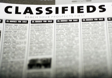 20 Classified Ads Submission to US and UK classified sites