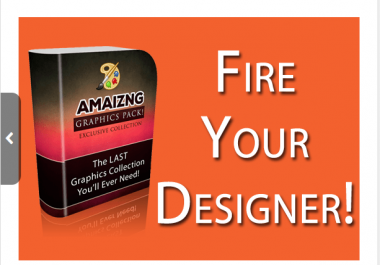 Will Give Amazing Pack,  All Graphic Assets You Need,  Fire Your Designer