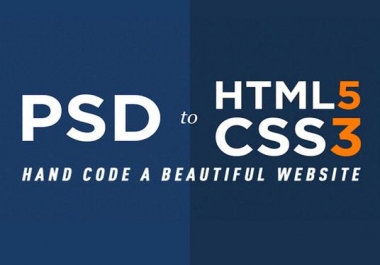 Convert PSD To Responsive HTML5 Css3 In 24hrs