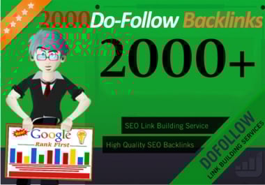 do 2000 dofollow live backlinks for google ranking
