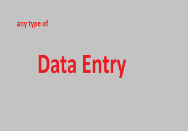 I can do perfect data entry,  ebay listing on your demand