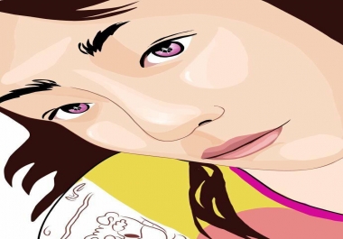 draw 2 vector cartoons