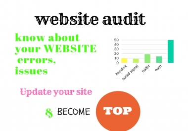 complete SEO website audit report