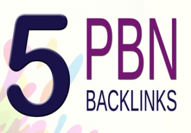 5 PBN High Quality contextual homepage blog posts