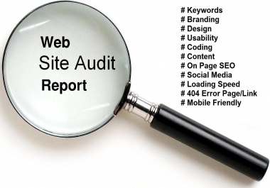 Full SEO Audit Of Your Website in 8 hour