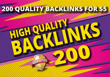 do 200 manual backlinks,  to your website