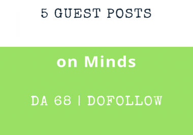 Publish 3 Guest Post on Minds DA 68 Dofollow