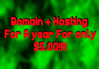 Get You A domain and dedicated hosting for a year