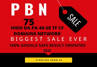 Create 75 High Pa Da Tf Cf Homepage Pbn Backlinks