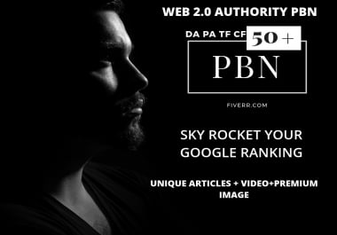 Rank Your Website With Quality web 2.0 Pbn Network DA PA 50+