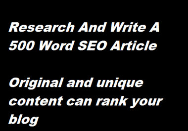 write killer and amazing SEO content