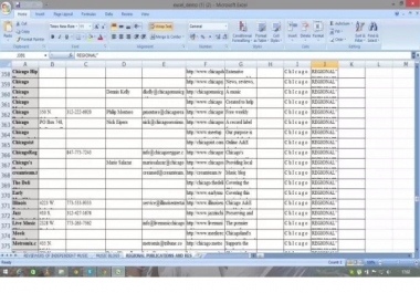 Excel Data Entry Work