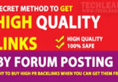 do 35 High quality forum posting link
