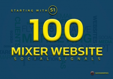 boost your website with 100+ POWERFUL Social Signals from only HIGH PR Backlink Websites