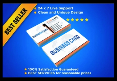 Eye catching business card is waiting for you.