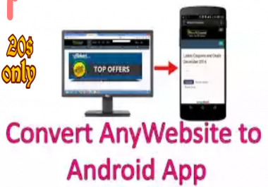 Converted any website into an Android App