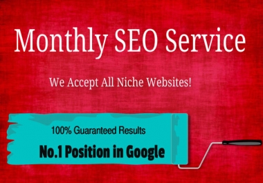 Try our Monthly SEO Services With Guaranteed Page 1 Ranking
