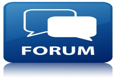 Promote website by HQ 30 Forum posting with Your URL