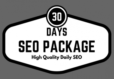 30 Days SEO Service With High Quality Backlinks